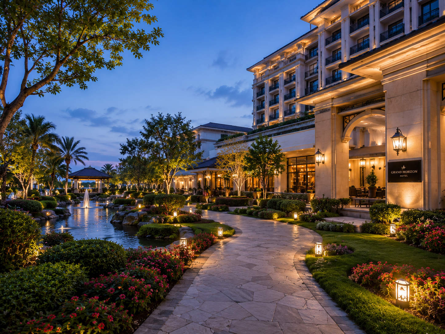 Hotel Landscape Lighting