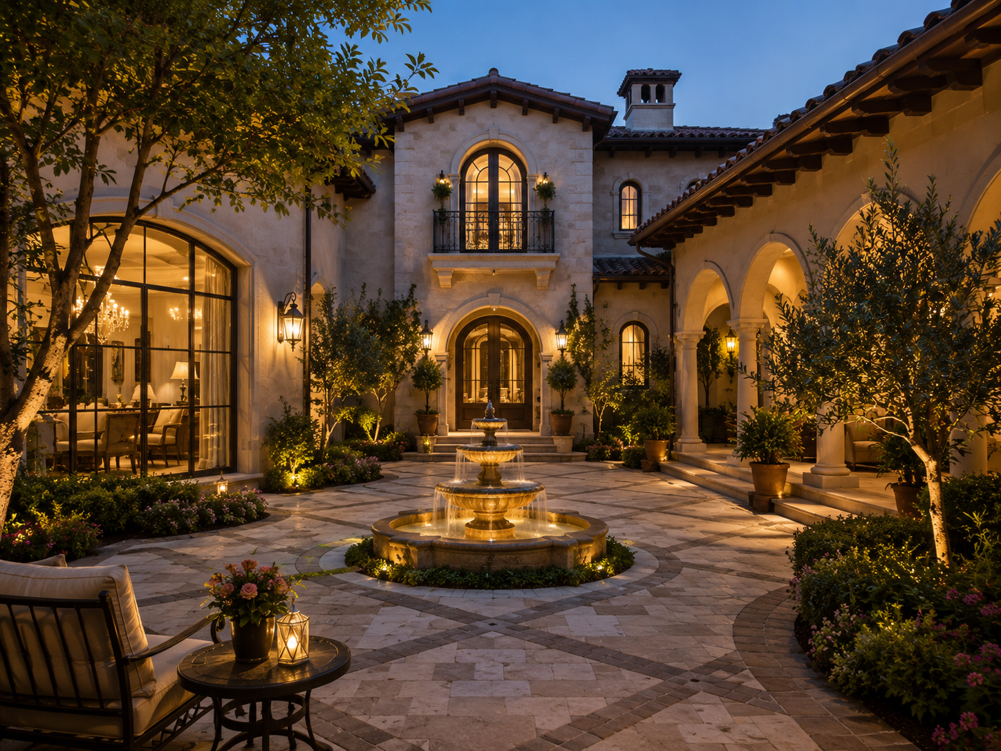 Villa Courtyard Lighting
